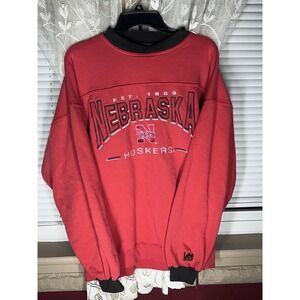 Nebraska Huskers Sweater Vintage Adult XL Super Clean Rare Find Lee Sport BuyNow